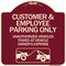 Signmission Customer and Employee Parking Only Unauthorized Vehicles Towed at Owner Expense, A-DES-BU-1818-24218 A-DES-BU-1818-24218 - alternate 1